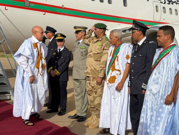 رئيس الجمهورية السيد محمد ولد الشيخ الغزواني يصل إلى مدينة أطار في مستهل زيارة عمل لولاية آدرار